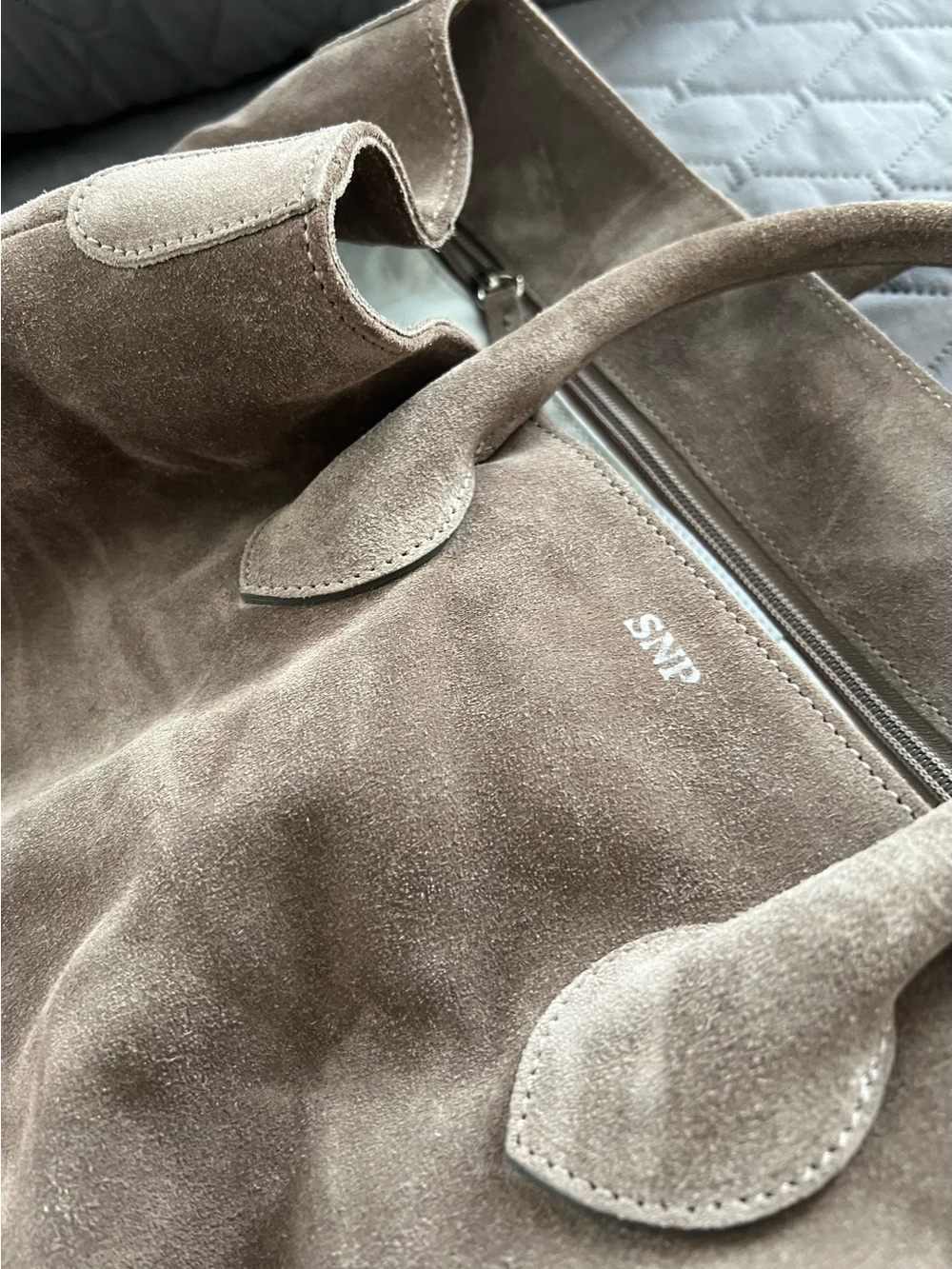 Mark & Graham Elisabetta Suede Slouch Bag - Picture 11 of 12